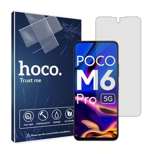 گلس نانو هیدروژلی شفاف هوکو مدل HyGEL مناسب برای گوشی موبایل  شیائومی Poco M6 Pro 