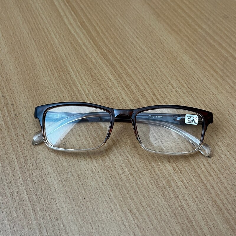 عینک مطالعه نزدیک بینی پیرچشمی کریستالی، کد 2-22