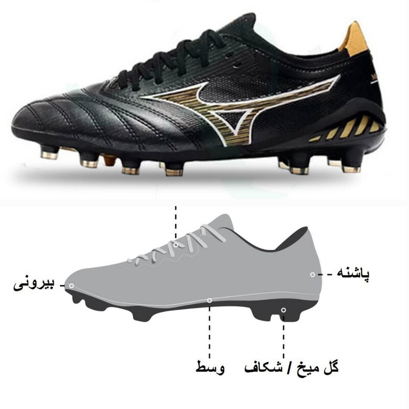 کفش فوتبال ایرانی کفش استوک چمن طبیعی کتانی فوتبال ایرانی کتانی استوک چمنی 