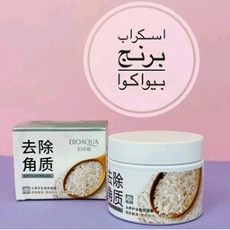 اسکراب برنج بیواکوا140 گرم لوازم آرایشی افرا اسکراب لایه بردار و  پاکسازی سلول های پوست برنج