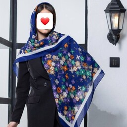 روسری زیبای نخی سیا اسکارف سایز 140