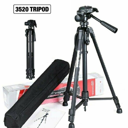 سه پایه گوشی ودوربین   TRIPOD 3520   بلندی  پایه 170cm  المنیومی وکیفیت فوق العاده