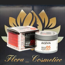 واکس رنگی و حالت دهنده مو ( رنگ قرمز 05 ) آگیوا ( AGIVA ) مناسب انواع مو و براق کننده ی مو ساخت کشور ترکیه ( 120 گرم )  