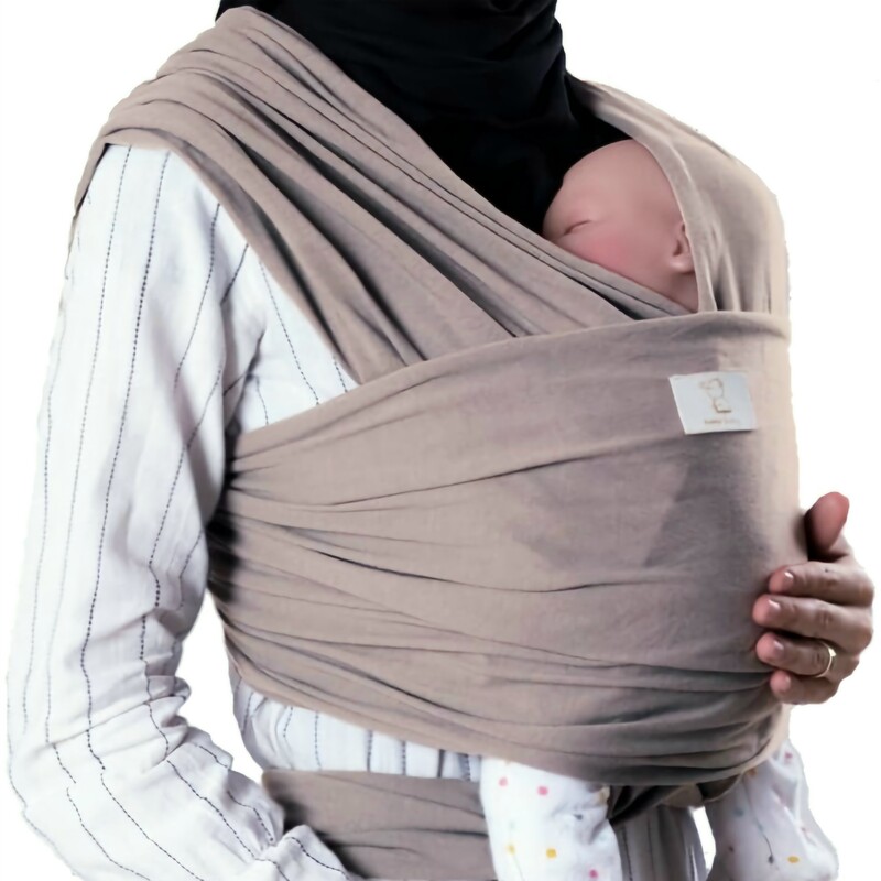 آغوشی پارچه ای نوزاد فامَر بِیبی رنگ خاکی (شال آغوشی)