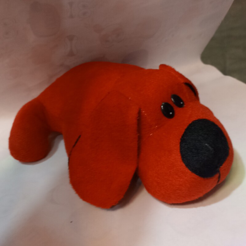 عروسک سگ قرمز خوابیده  25 سانتی 