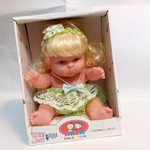 عروسک دختر نشسته جعبه دار  موزیکال 