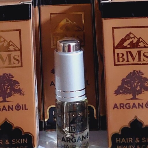 روغن آرگان BMS  قابل استفاده در دکلره و رنگ جهت احیا و جلوگیری از آسیب مو حین کار 