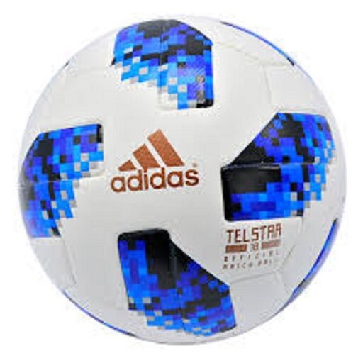 توپ فوتبال سایز 5 دوخت آدیداس طرح تلستار سفید کد 1901101