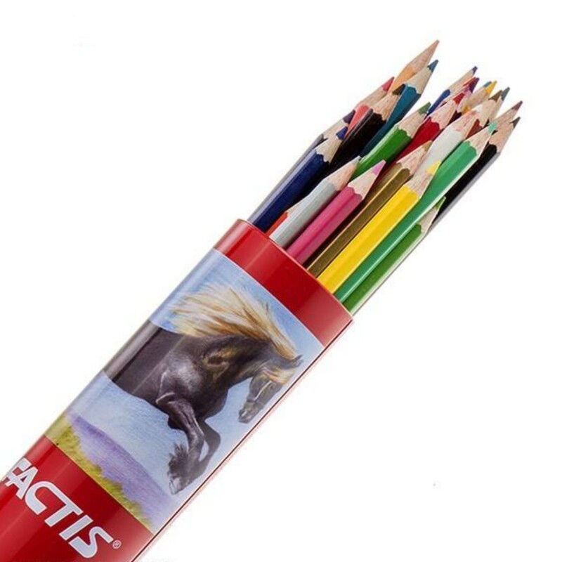 مداد رنگی 24 رنگ استوانه ای فکتیس 