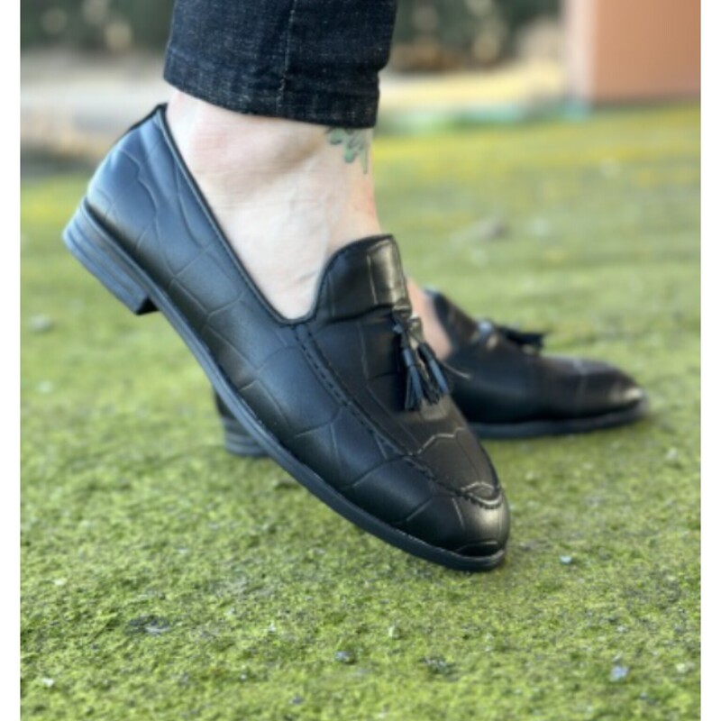کفش کالج منگوله دار مشکی در دسته بندی کفش مردانه کفش شیک مردانه