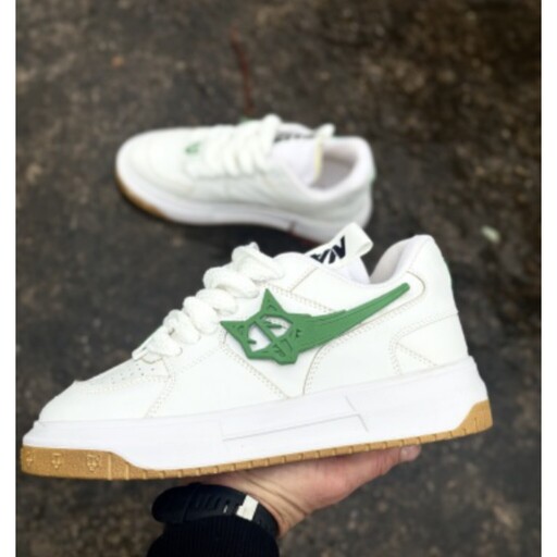 کتونی اسپرت WOLFE NEW سفید سبز در دسته بندی کفش مردانه 