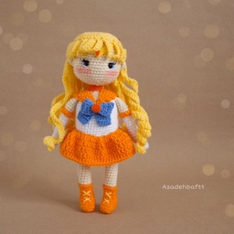 عروسک بافتنی دختر انیمه 3