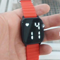 ساعت دیجیتالی طرح اپل واچ بند اوشن قرمز ( ارسال رایگان )