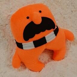 عروسک اقای سیبیل عروسک مستر کیو پولیشی رنگ نارنجی