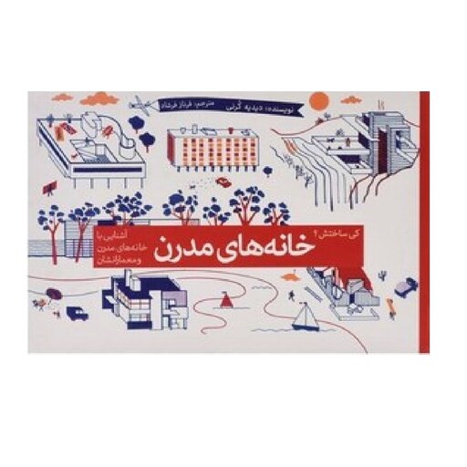 کتاب کی ساختش .خانه های مدرن (آشنایی با خانه های مدرن و معمارانشان ) (دیدیه کرنی ترجمه فرناز فرشاد) انتشارات پرنده آبی 