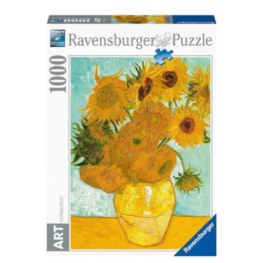 پازل 1000 قطعه راونزبرگر Ravensburger طرح گل آفتابگردان ون گوگ