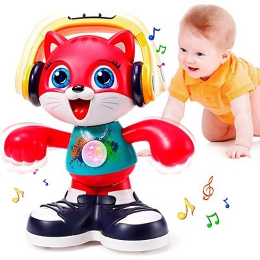 اسباب بازی موزیکال گربه رقصنده و آوازخوان هولی تویز مدل 721 Hola Toys Dancing Musical Cat Toddlers