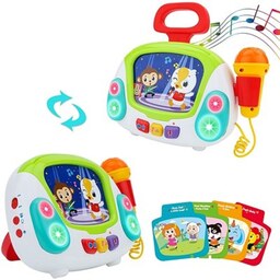 ﻿اسباب بازی میکروفون موزیکال ضبط صدا هولی تویز مدل 3138 Hola Toys Karaoke Jukebox with Microphone for Kids