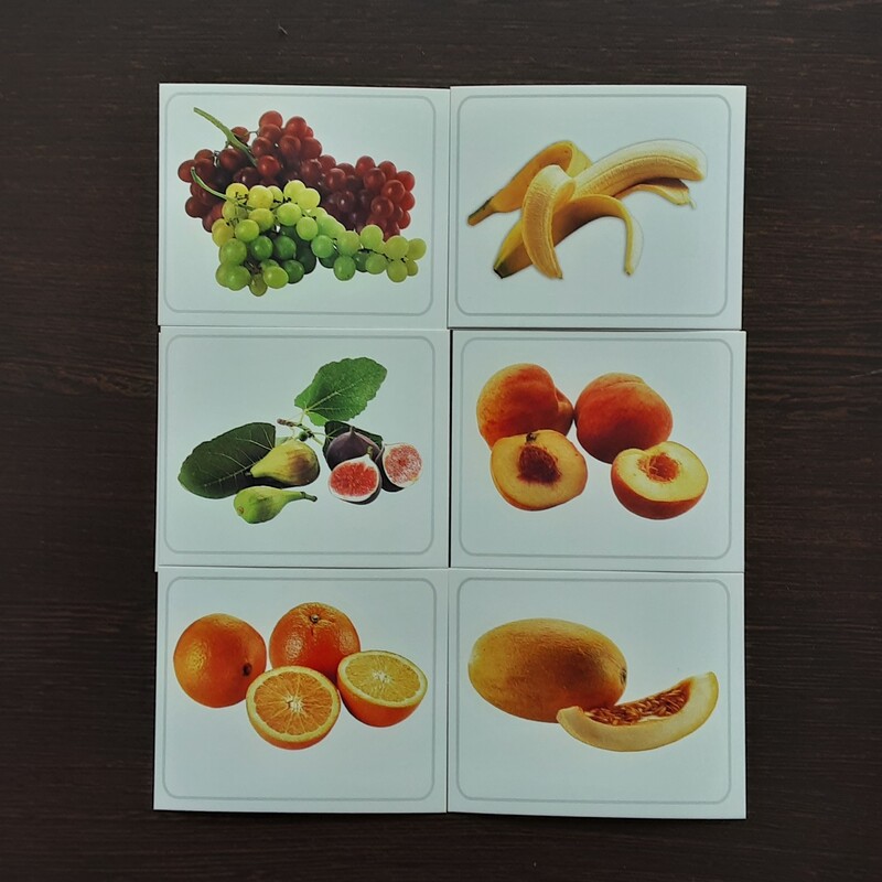 کارتهای دیدآموز میوه ها(فلش کارت مصوررنگی)