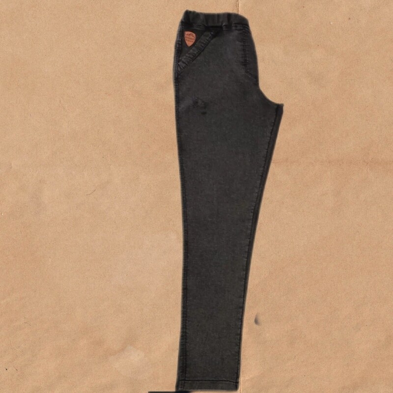 شلوار طرح لی (نیل سنگشور)کشی رنگ زغالی سایز بندی قد 90