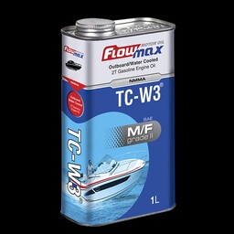 روغن موتور فلومکس مدل TC-W3 دوزمانه حجم 1 لیتر  مناسب قایق، اره موتوری و علف زن