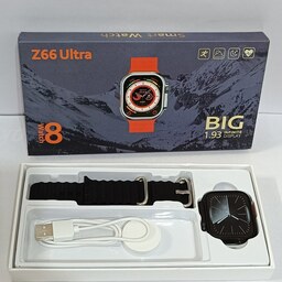 ساعت هوشمند مدل Z66 Ultra - بند مشکی (کد J2120)