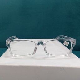 عینک مطالعه نزدیک بینی پیر چشمی بیرنگ شیشه ای اسپرت مخصوص کسانی که دید نزدیکشان مشکل دارد
