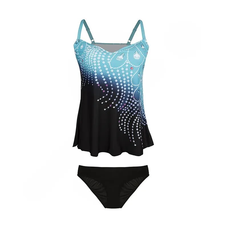 مایو شنا زنانه دو تکه دامنی Fashion Concept-5690286 NZD ، سبز مشکی