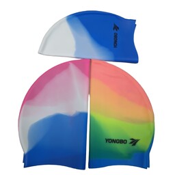 کلاه شنا لاتکس یانگبو yongbo مدل رنگی