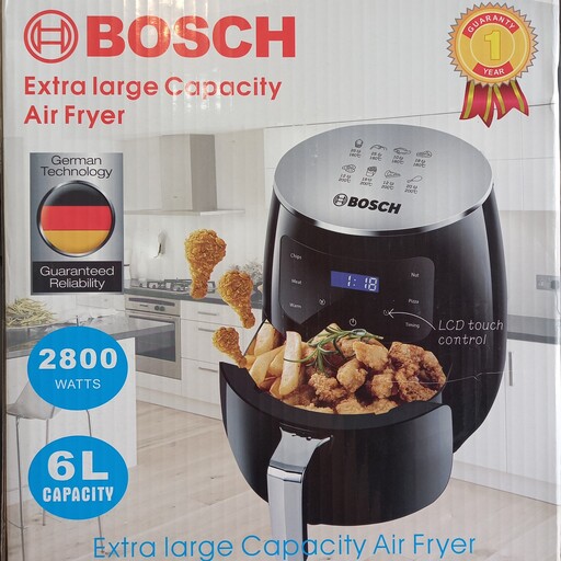 سرخ کن شش لیتری بوش  BOSCH دیجیتال وارداتی ،سرخکن 6 لیتری ، سرخکن بدون روغن خارجی ، سرخ کن بوش ، سرخ کن فن دار 