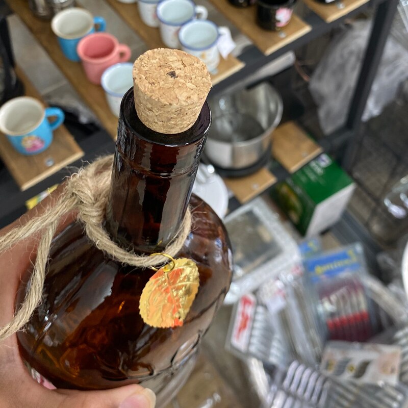 بطری شیشه ای طرح گوزن درب چوب پنبه ای