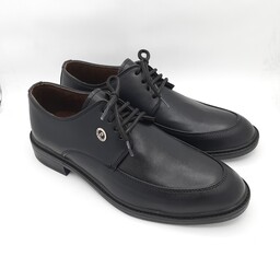 کفش مردانه چرم بنددار رسمی مجلسی شیک رنگ مشکی زیره مواد نو درجه یک ارسال رایگان به سراسر کشور باسلام 220171