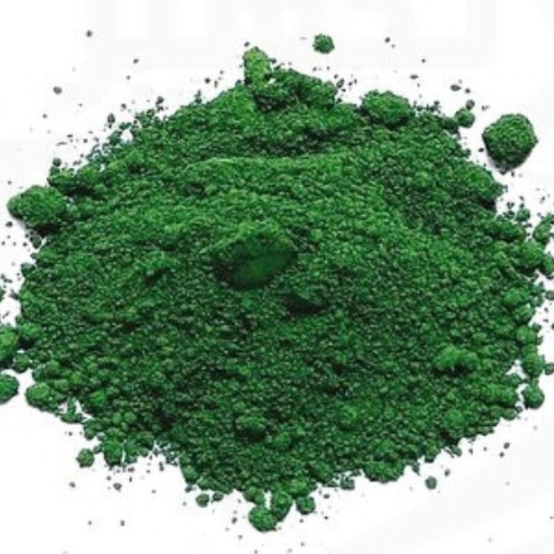 پودر  کروم( سبز) روسی مخصوص پولیش سنگ های قیمتی پودر اکسید کروم بسته 100گرمی مخصوص پولیش نهایی سنگ 
