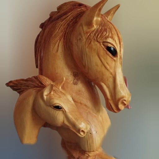 مجسمه اسب سه بعدی 