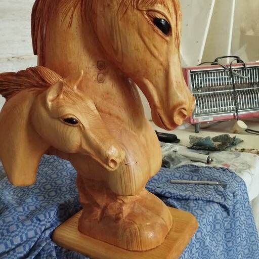 مجسمه اسب سه بعدی 