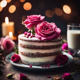 کیک هل و گلاب