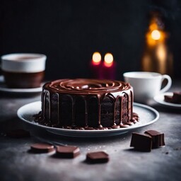 کیک خیس شکلاتی با روکش شکلات
