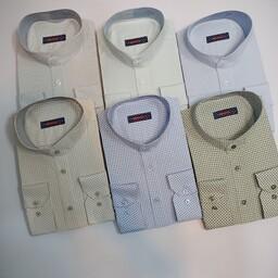 پیراهن مردانه طرح دار یقه دیپلمات (سایز M تا 2XL)
