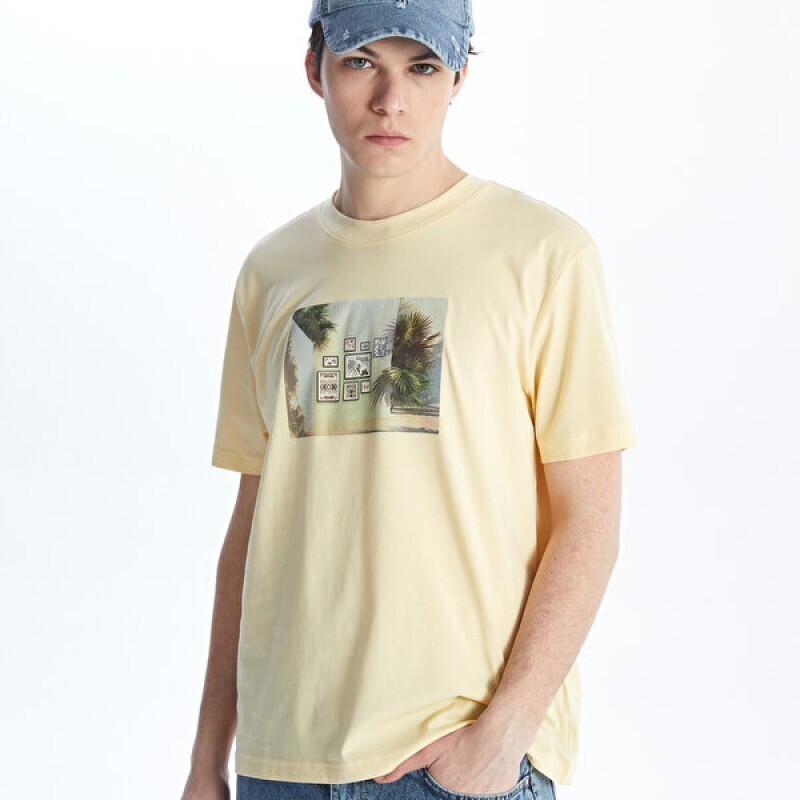 تی شرت مردانه ال سی وایکیکی مدل 1S11591Z8-HRC-DARKNAVY