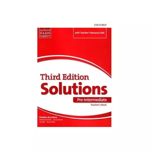 teachers book solutions pre intermediate 3rd +cd کتاب معلم