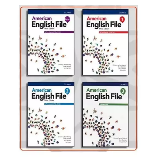 کتاب American English File 3rd  Starter + 1 + 2 + 3 + CD پک کامل امریکن انگلیش فایل ویرایش سوم