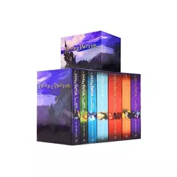 Harry Potter Box Set The Complete Collection پک کامل کتاب رمان هری پاتر 8 جلدی ( انگلیسی ) کیفیت عالی طلاکوب + فایل صوتی