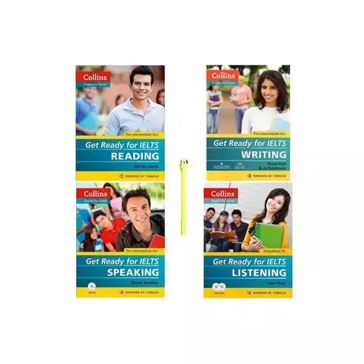 کتاب Collins Get Ready For IELTS Reading + Writing + Speaking + Listening پک کامل