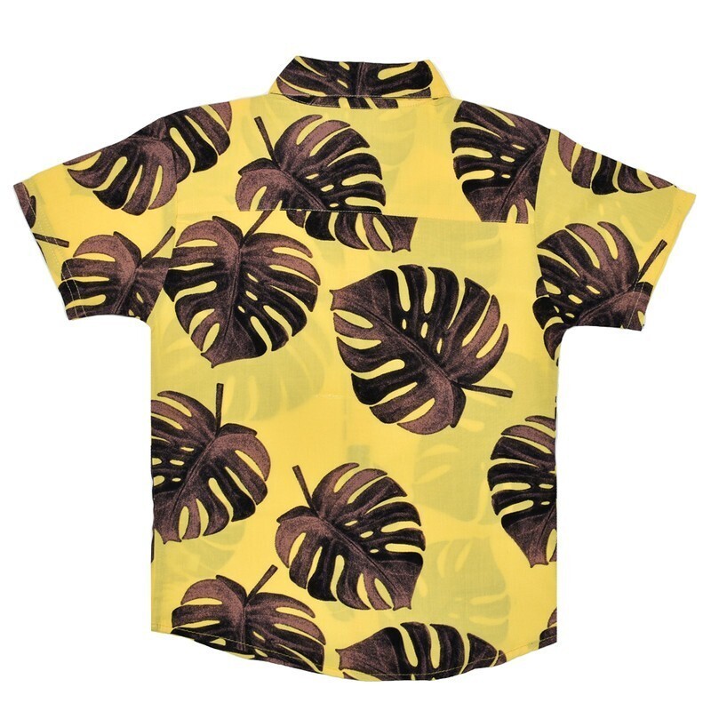 پیراهن پسرانه بامشی مدل هاوایی کد 2