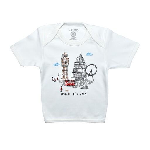 ست تی شرت آستین کوتاه و شلوار نوزادی اسپیکو مدل لندن