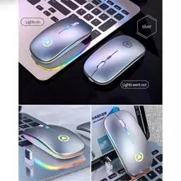 ماوس بی سیم شارژی مدل A2RGB نقره ای