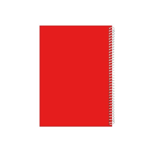 دفتر 80 برگ سیمی ساده-قرمز