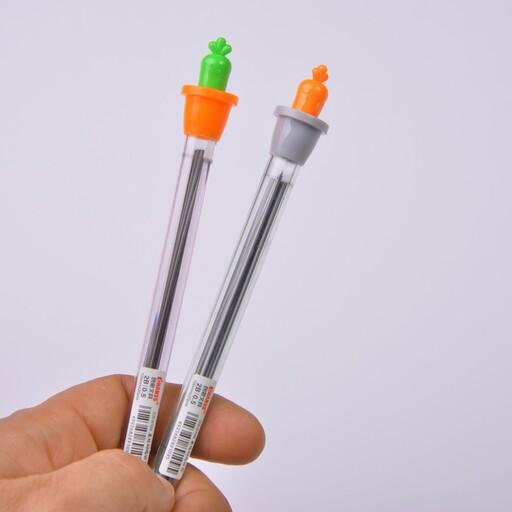 نوک مداد نوکی 0.5 میلی متری چانس طرح کاکتوس و هویج  بسته 2 عددی