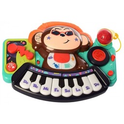 ارگ موزیکال میکروفون دار بزرگ طرح میمون هالی تویز کد: 3137