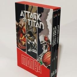 مانگا پلاس انگلیسی(Attac  On Titan،ج1تا3،باقاب)کتابیار